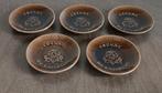 Set van 5 Cognac de Laroche keramieken schaaltjes, Ophalen of Verzenden
