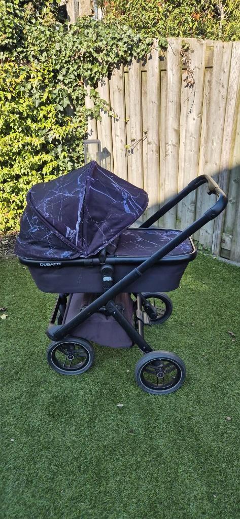Dubatti One kinderwagen marmerlook, Kinderen en Baby's, Kinderwagens en Combinaties, Gebruikt, Combiwagen, Overige merken, Luchtbanden