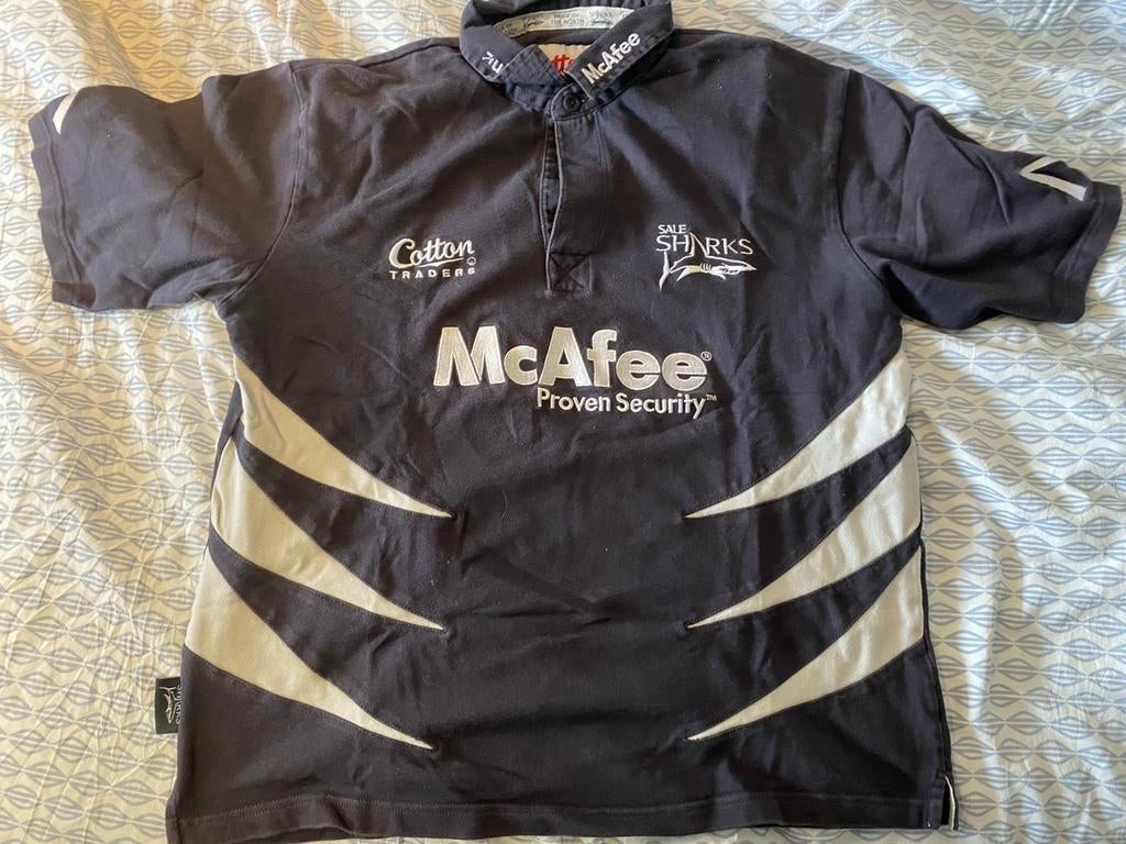 Sale Sharks Rugby Shirt ( Large), Sport en Fitness, Rugby, Verzenden, Zo goed als nieuw, Kleding