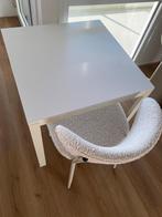 Eettafel wit vierkant, Ophalen, Gebruikt, 50 tot 100 cm, Vierkant