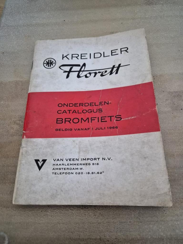 Kreidler Florett onderdelen Catalogus, Ophalen of Verzenden