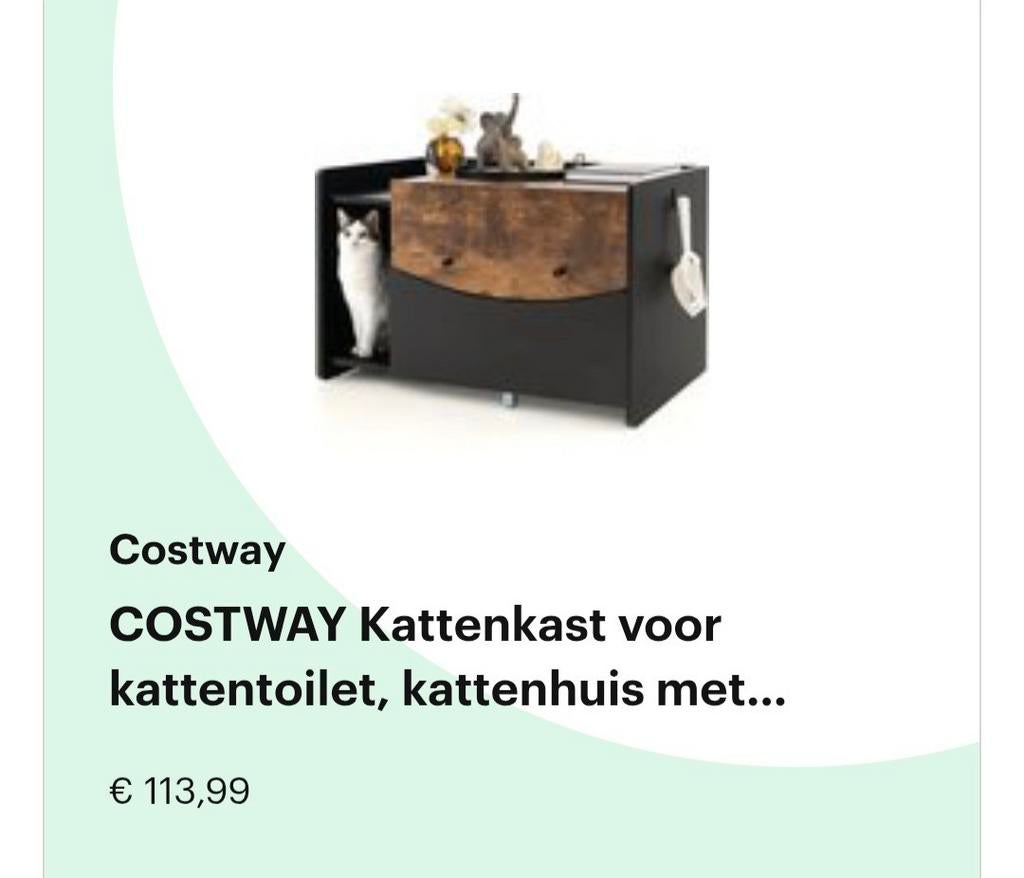 Mooie kast voor kattenbak of als werpbak of slaapplek, Ophalen, Zo goed als nieuw