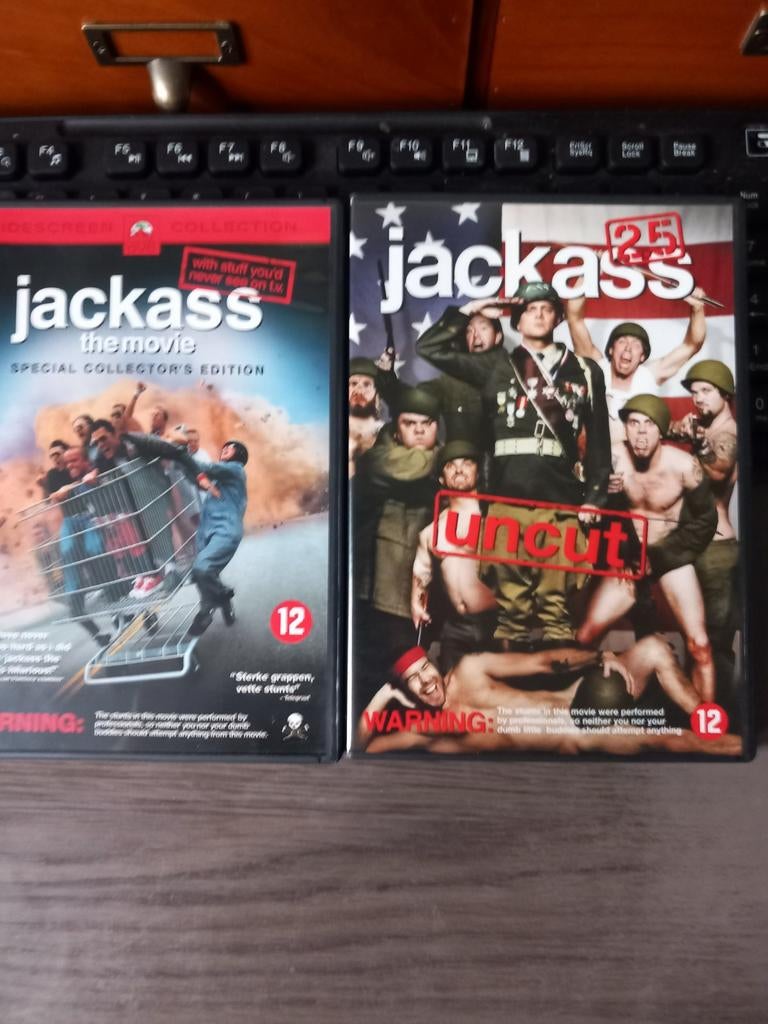 Jackass DVD's - The Movie & Jackass 2.5 Uncut, Vanaf 12 jaar, Ophalen of Verzenden, Zo goed als nieuw