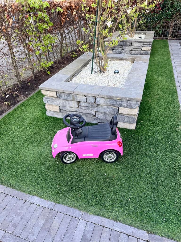 Roze Mini Cooper loopauto voor kinderen 2-4 jaar, Ophalen of Verzenden, Gebruikt, Loopvoertuig