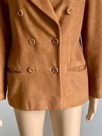 i695 Xandres maat M=38/40 wol + zijde jasje blazer colbert, Maat 38/40 (M), Bruin, Ophalen of Verzenden, Zo goed als nieuw