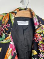 Amaya Amsterdam broekpak pantalon blazer floral zwart  XS, Kostuum of Pak, Amsterdamsestraatweg 43 B, 1411AX Naarden, Zwart, Ophalen of Verzenden