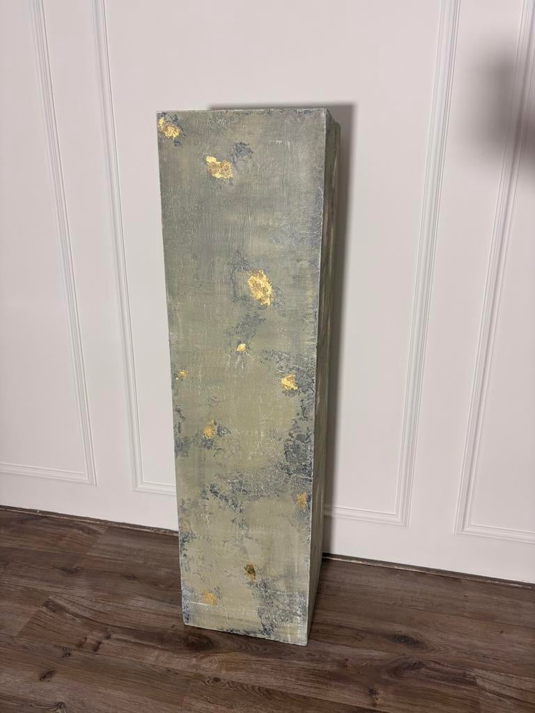 Decoratieve pilaren met Art finish - 2 stuks €150, Ophalen, Zo goed als nieuw