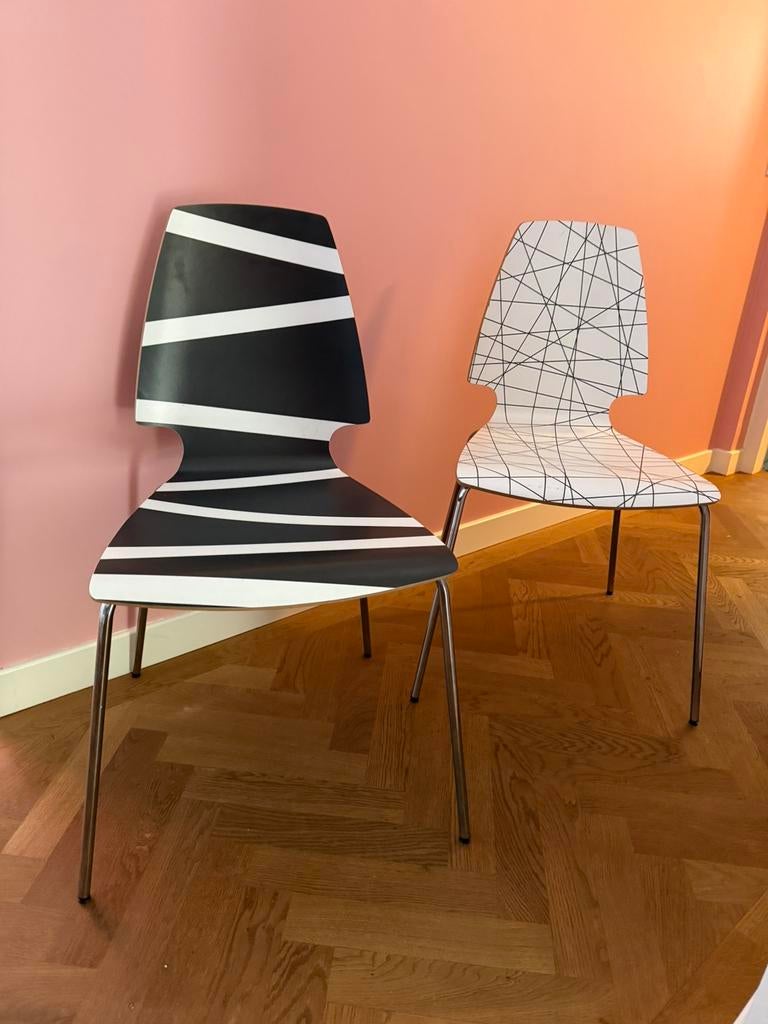 2 stoelen, Huis en Inrichting, Stoelen, Ophalen, Zo goed als nieuw, Twee