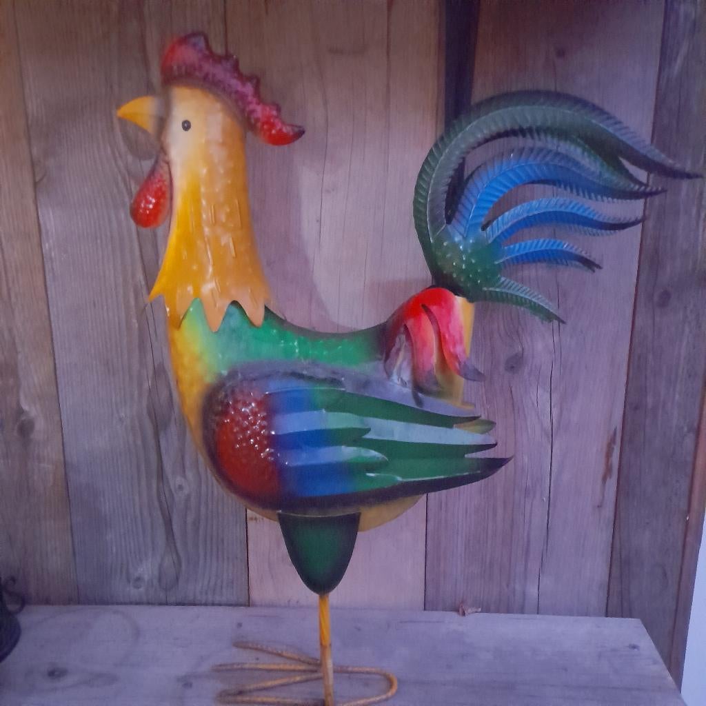 metalen gekleurde kip, Ophalen of Verzenden, Zo goed als nieuw