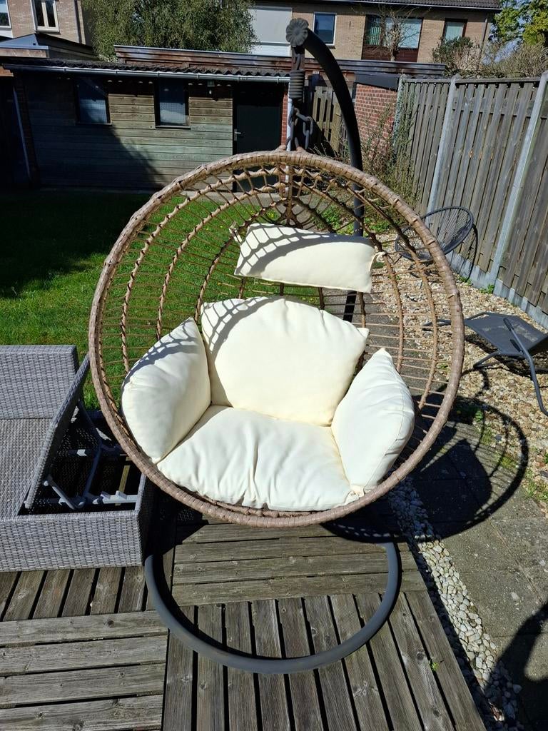 Prachtige egg hangstoel, Tuin en Terras, Ophalen, Gebruikt, Wicker