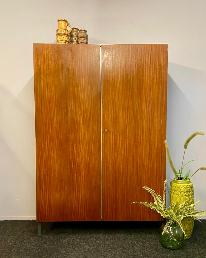 Vintage postkast retro teak bergkast jaren 60/70 design, Huis en Inrichting, Kasten | Buffetkasten, Ophalen, Met deur(en), 100 tot 150 cm