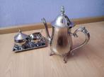 Antieke kraantjespot met suikerpot en melkkan, Ophalen of Verzenden