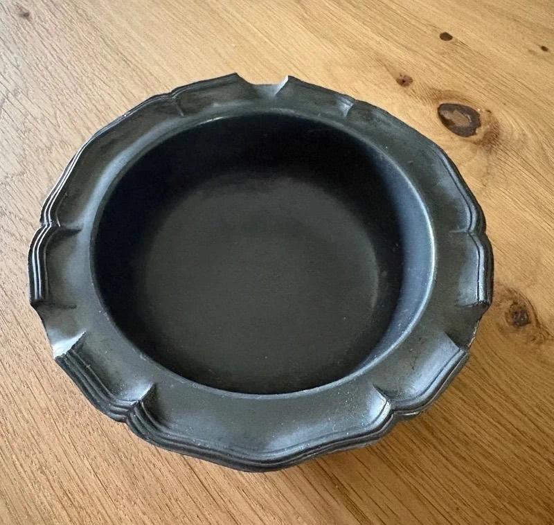 Tinnen asbak met AMbi. keurmerk, Antiek en Kunst, Antiek | Tin, Ophalen of Verzenden