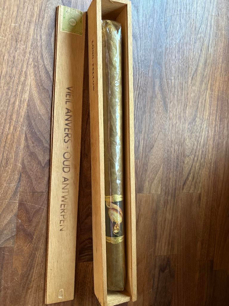 Vintage Manila Sigaar in Houten Kistje - Oud Antwerpen, Ophalen, Zo goed als nieuw, Tabaksdoos of Verpakking