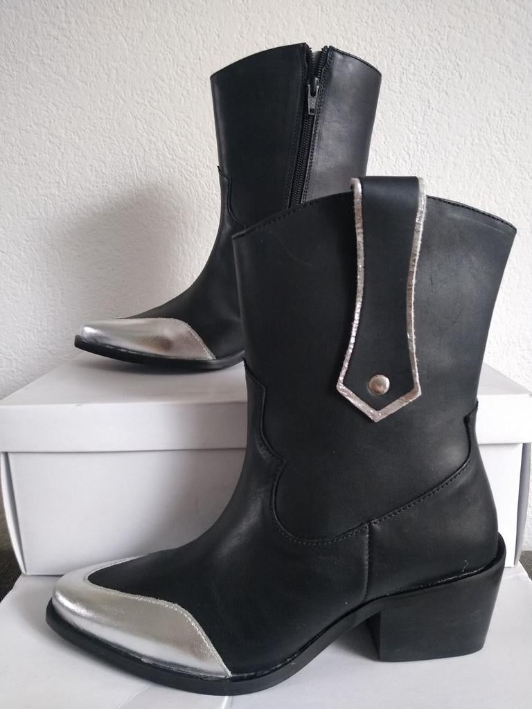 Cartoux echt leer maat 37 nieuw in doos, Cartoux, Zwart, Lage of Enkellaarzen, Nieuw