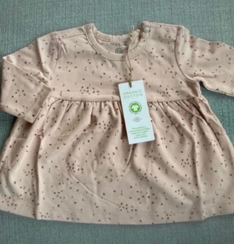 Nieuw Noppies jurkje maat 50 - Organic Cotton, Kinderen en Baby's, Babykleding | Maat 50, Meisje, Jurkje of Rokje, Ilewap, Nieuw