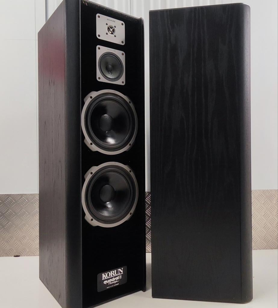 Quadral Korun MK IV Luidsprekers, Gebruikt, 120 watt of meer, Front, Rear of Stereo speakers, Ophalen
