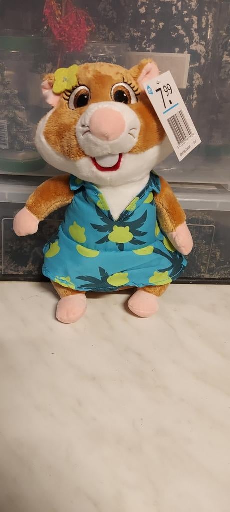 Albert heijn Hamster Knuffel met Hawaï Jurkje, Ophalen of Verzenden