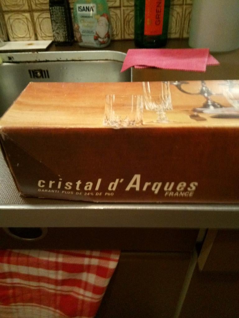 vintage kristal glazen, Ophalen of Verzenden