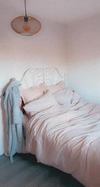 IKEA LEIRVIK Bed Frame + lattenbodem, 160x200 cm, 2 pers, Ophalen, Gebruikt, Wit, Tweepersoons