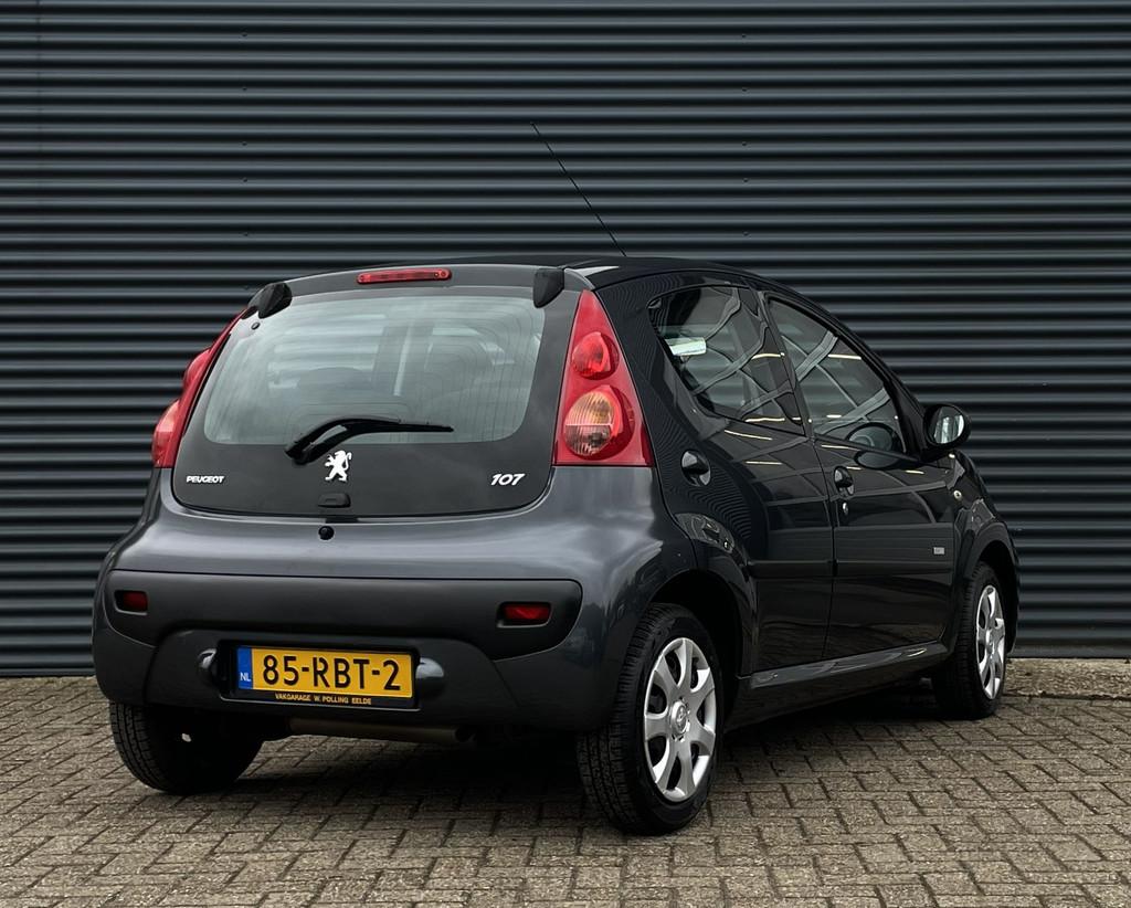 Peugeot 107 1.0 12V 5DRS AUT/Airco/85000KM, Euro 5, Stof, Gebruikt, 4 stoelen