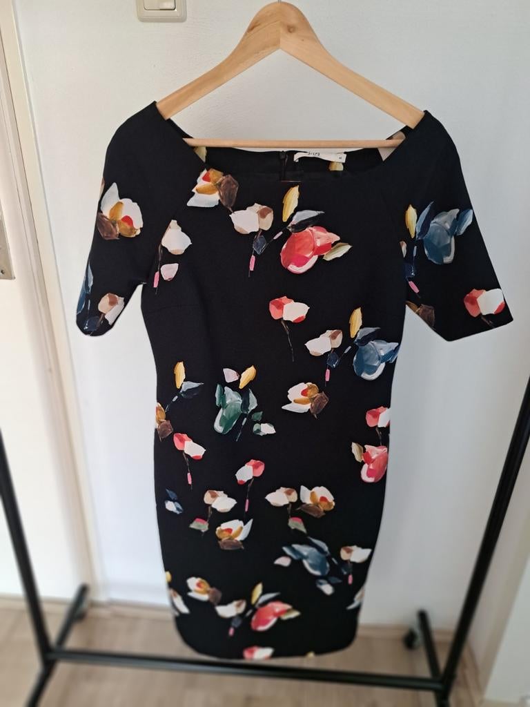 Steps jurken met o.a. bloemenprint, Kleding | Dames, Ophalen, Zo goed als nieuw, Maat 38/40 (M), Boven de knie