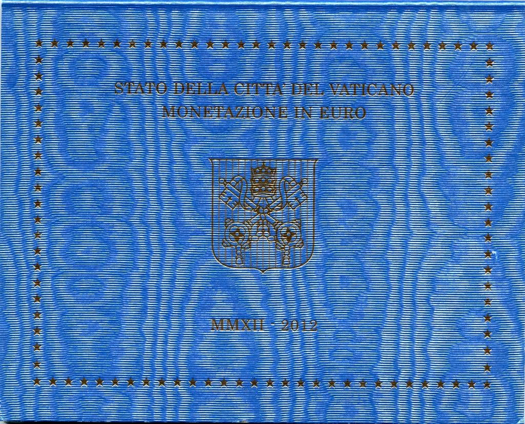 BU set Vaticaan 2012 - 1 cent t/m 2 euro - Blister, Verzenden, Vaticaanstad, Overige waardes, Setje