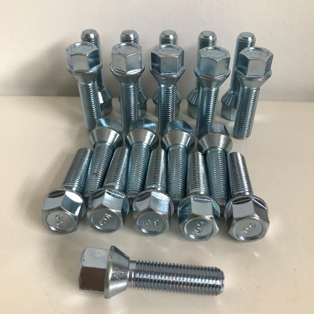 Wielbout M14 x 1,5 x 40 mm conische kop, staal verzinkt, Ophalen of Verzenden, Nieuw