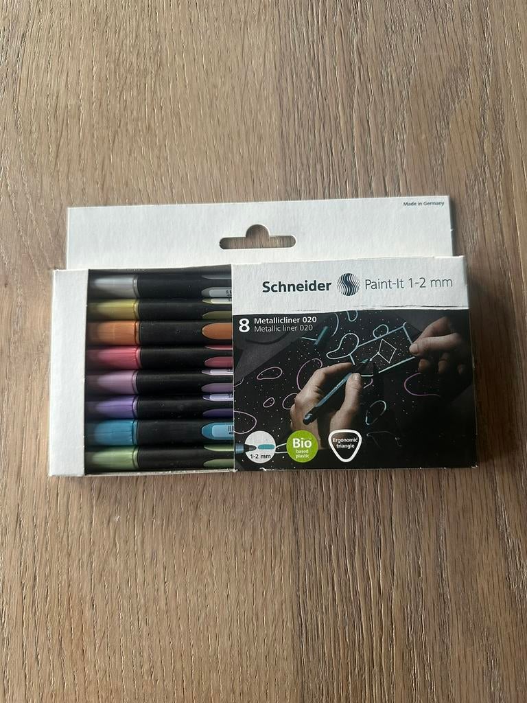 Schneider 8 Metallic Liners – Nieuw & Verzegeld, Ophalen of Verzenden, Nieuw, Potlood of Stift