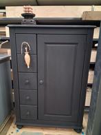 Moderne grijze kast met lades + deur – €265, Ophalen of Verzenden