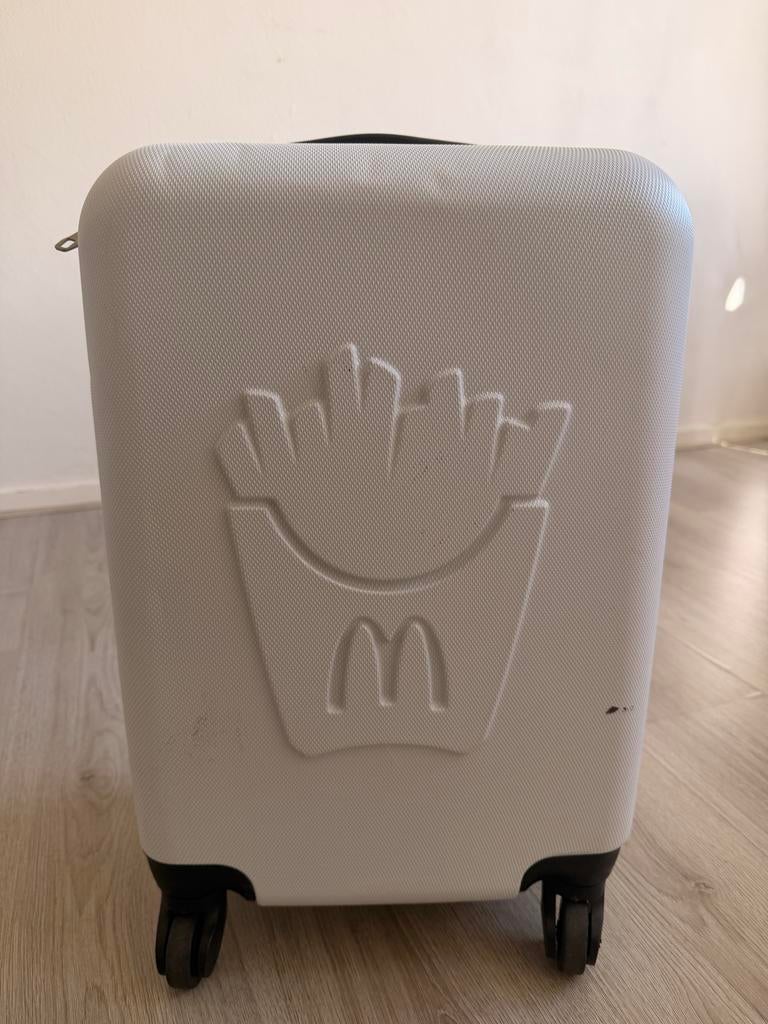 McDonald's Handbagage Koffer - Frieten Design, Sieraden, Tassen en Uiterlijk, Gebruikt, 20 tot 30 cm, Wit, Minder dan 40 cm