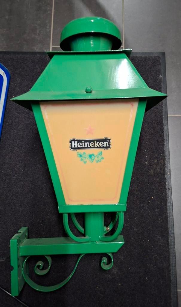 Heineken Lantaarn, Verzamelen, Biermerken, Gebruikt, Reclamebord, Plaat of Schild, Heineken, Ophalen