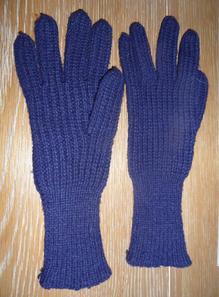 In goede staat: paar donkerblauwe handschoenen, Ophalen of Verzenden, Zo goed als nieuw, Maat 42/44 (L), Handschoenen