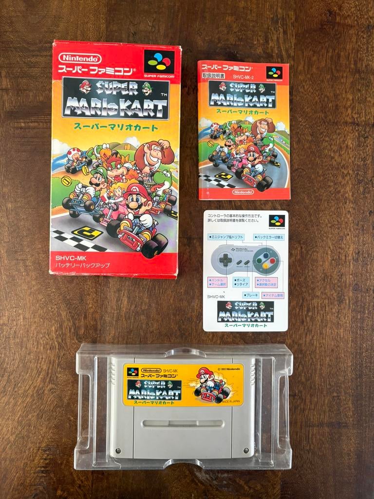 Super Mario Kart Super Nintendo Famicom SFC CIB NTSC, 1 speler, Racen en Vliegen, Ophalen of Verzenden, Zo goed als nieuw