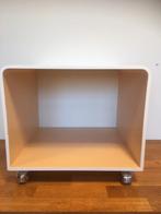 Vintage space Age tafeltje op wielen., Ophalen of Verzenden, Zo goed als nieuw, Minder dan 150 cm, Minder dan 100 cm