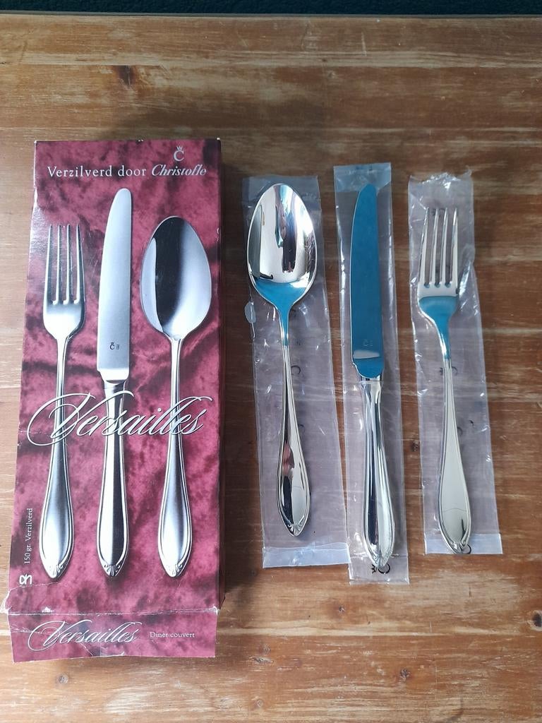 Versailles besteksets verzilverd door Christofle, Ophalen of Verzenden