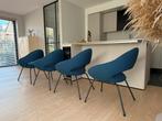 4 x Artifort design Shark Eetkamerstoelen, Ophalen, Blauw, Design, Zo goed als nieuw