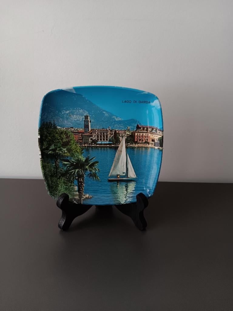 Decoratief souvenirschaaltje Lago di Garda Italië, Ophalen of Verzenden, Gebruikt