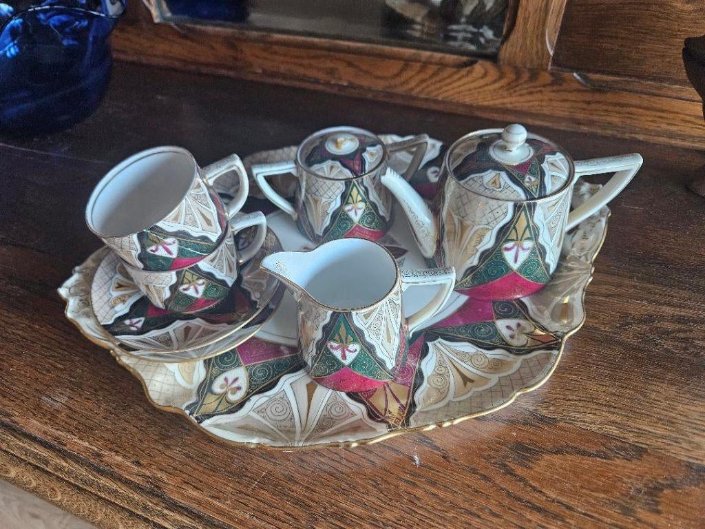 antiek Weense Alhambra porseleinen theeservies, Ophalen