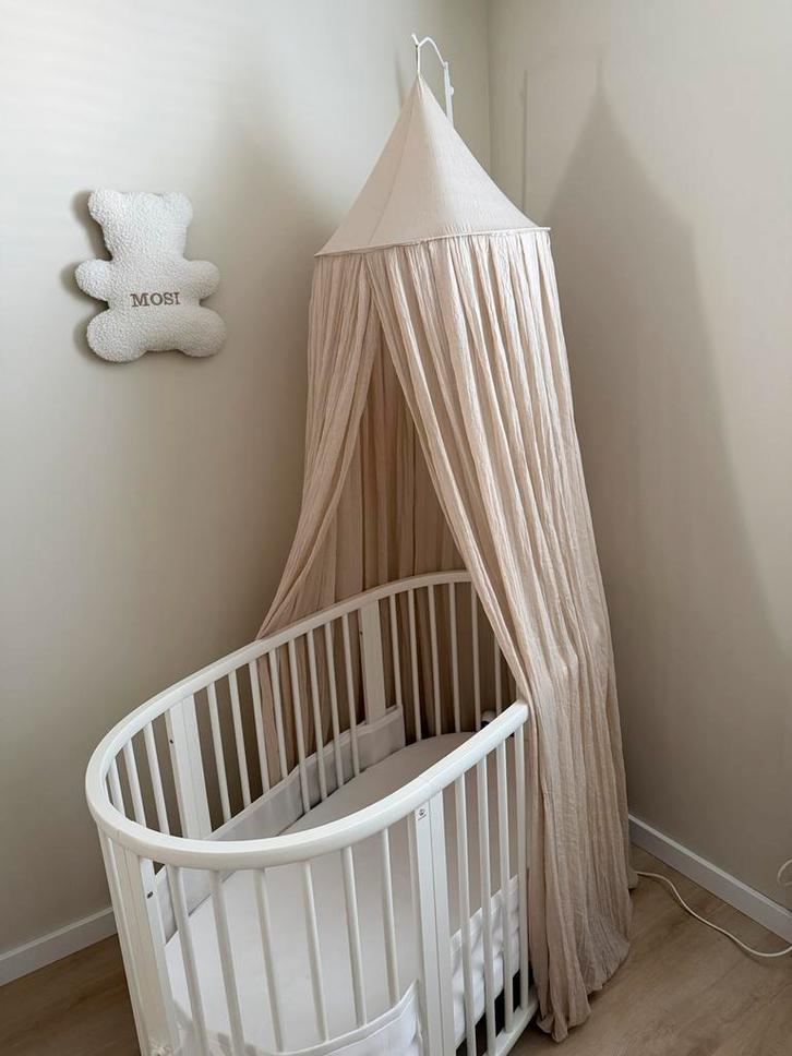 Jollein piekstok en klamboe (nougat), Kinderen en Baby's, Kinderkamer | Inrichting en Decoratie, Zo goed als nieuw, Klamboe, Ophalen