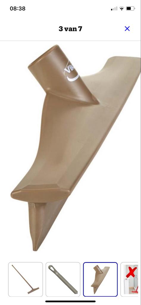 Vikan vloertrekker Ultra Hygiënisch 40 cm + Steel 150 cm, Ophalen, Raamwisser of Trekker