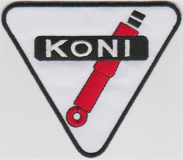 Koni Suspension stoffen opstrijk patch embleem, Motoren, Ophalen of Verzenden