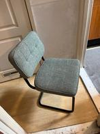 Retro Stoel Grijs/Groen Kick collection, Ophalen, Gebruikt, Eén, Stof
