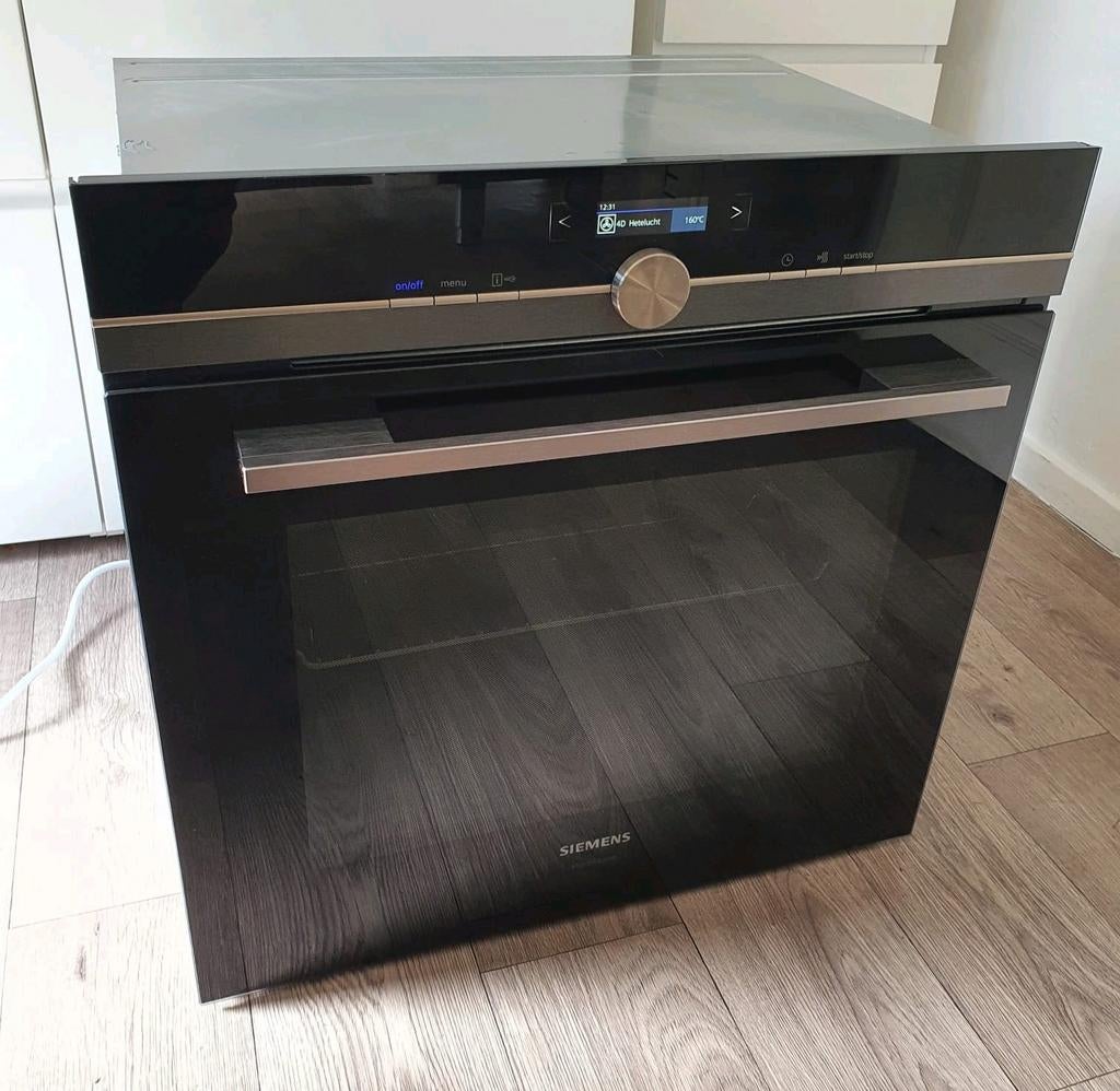 Siemens Studioline Blacksteel solo oven, supper netjes!, Witgoed en Apparatuur, Ophalen, Hete lucht, 60 cm of meer, Zo goed als nieuw
