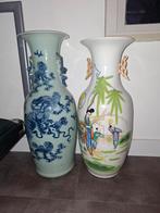 2 grote Chinese vazen +-60 cm - 19e eeuw, Ophalen of Verzenden