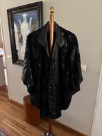 Prachtige leren jas cape model  maat 38, Kleding | Dames, Ophalen of Verzenden, Zo goed als nieuw, Zwart, Jas of Mantel