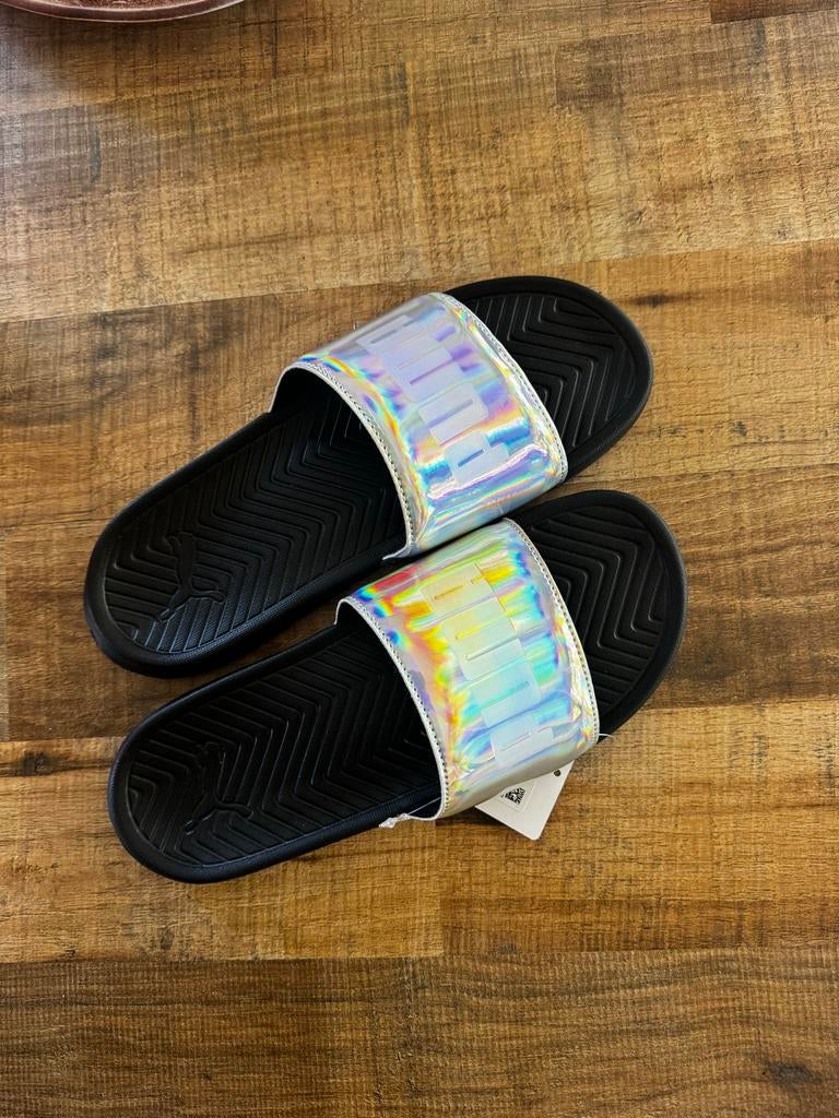 Puma Cool Cat 2.0 Holographic Slippers - Nieuw, Kleding | Dames, Slippers, Overige kleuren, Nieuw, Ophalen of Verzenden