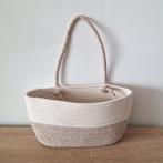 Opbergand van katoen touw, Mand, Ophalen of Verzenden, Zo goed als nieuw, Riet