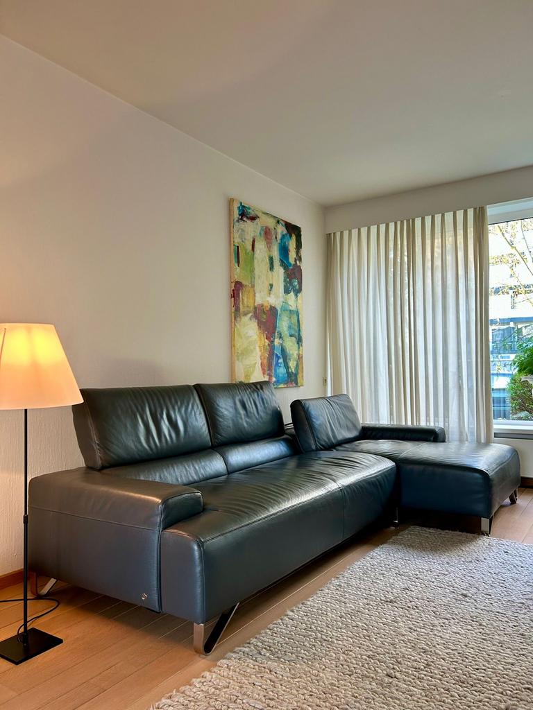 Leren hoekbank Natuzzi Fly 2563, Huis en Inrichting, Banken | Bankstellen, 250 tot 300 cm, Gebruikt, Hoekbank, Ophalen of Verzenden