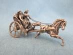 Rijtuigje met rijders in zilver - 2e helft 20e eeuw, Ophalen of Verzenden, Zilver
